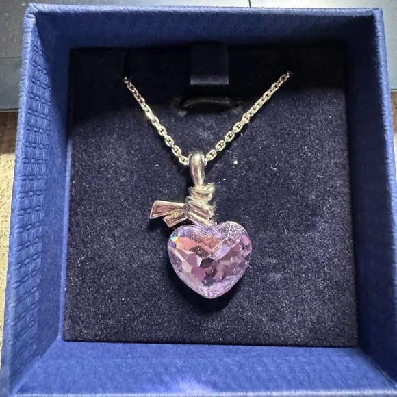 Swarovski Crystal Heart Pendant Necklace - Picture 2 of 4
